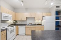 Large kitchen with great storage and countertop space