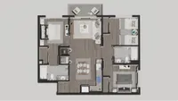 Amelia 3 bedroom C floor plan