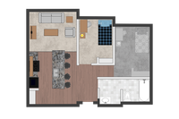2x1 Layout | The Union at Dearborn | Dearborn Apartments