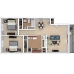 2 Bedroom Floorplan