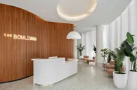 Concierge desk in apartment community