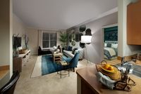 Apartment with living room, kitchen and bedroom
