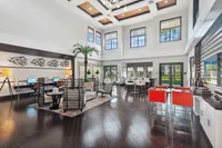 Dual-tier clubhouse with party room
