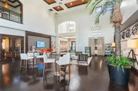Dual-tier clubhouse with party room