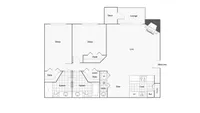 Two bedroom floor plan
