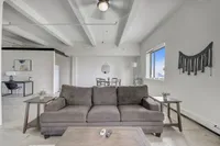 loft apartment with open concept living spce
