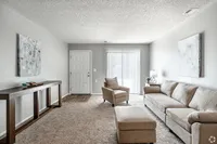 Living Room with front door