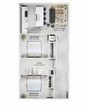 2 Bedroom 1 bath 798 Sqft