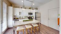 Fully equipped kitchen with custom built island