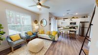 Open living space with private outdoor space