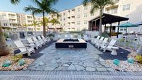 Enjoy our pool, outdoor living area, and firepit