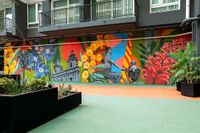Mural patio interior Mural patio interior