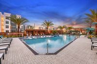 Pool Deck at Sunset | Apartments in Jacksonville, FL | The Menlo