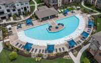 Saltwater Pool Aerial View | Apartments in Fort Worth, TX | Alleia at Presidio