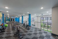 Fitness Center and Spin Room | Apartments in Fort Worth, TX | Alleia at Presidio