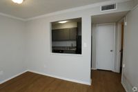kitchen and living