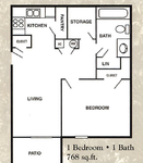 One Bedroom/ One Bath