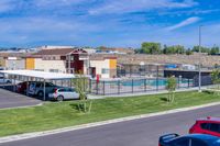 Pool, sport court and fitness center exterior
