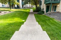 Beautiful Pathways Between Buildings and Parking