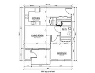 1 Bedroom 688 sq ft