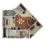 Low_a14 (G) - 3D floor plan