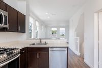 Large kitchen at Trio Townhomes