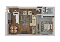1 Bed Floorplan