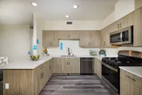 kitchen with stainless steel appliances