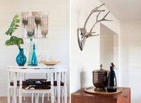 split image of dining table and dresser at oasis 20