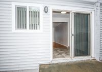 patio with sliding door