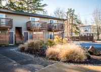 exterior building with private patios