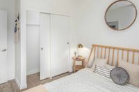 furnished rendering of bedroom with vinyl wood like flooring at twelve mile crossing