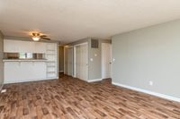 Living Room with Wood-Inspired Vinyl Flooring