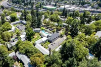 aerial view of the binford