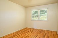 bedroom with large window