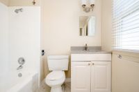 bathroom with chrome features