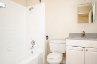 bathroom with chrome features