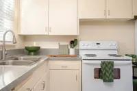 Kitchen with White Appliances