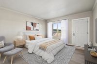 Virtually staged studio at Solaris at Tucson