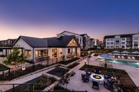 Pool Fire Pit | Caroline Georgetown | Georgetown,TX Apartments