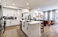 Two Bedroom Kitchen and Living | Caroline Georgetown, Georgetown, TX Apartments