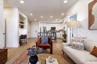 upscale apartments in georgetown | apartments close to I35 |Kitchen, Living, Built In Desk  | Caroline Georgetown, Georgetown, TX Apartments