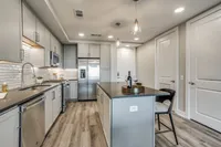 Sleek and functional kitchen.