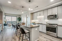 Stylish kitchen and dining.