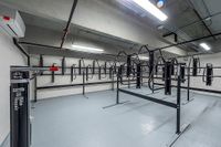 Modern indoor bike storage room | Caroline at Memorial | Houston, Texas