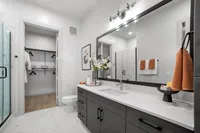 Luxurious & Thoughtfully Designed Spaces Spacious Bathroom | Plano TX Apartment For Rent | The Emory