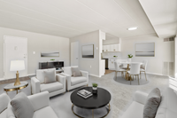 living room at Flora Park Apartments for Rent in the center of Baltimore