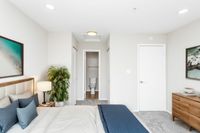Open Floor Plans with Kitchens Overlooking Living Spaces in an Autumn Town Center apartment.