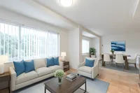 Spacious living and dining area
