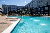 Loungers by the Pool | The Banks Student Living | Coralville, Iowa